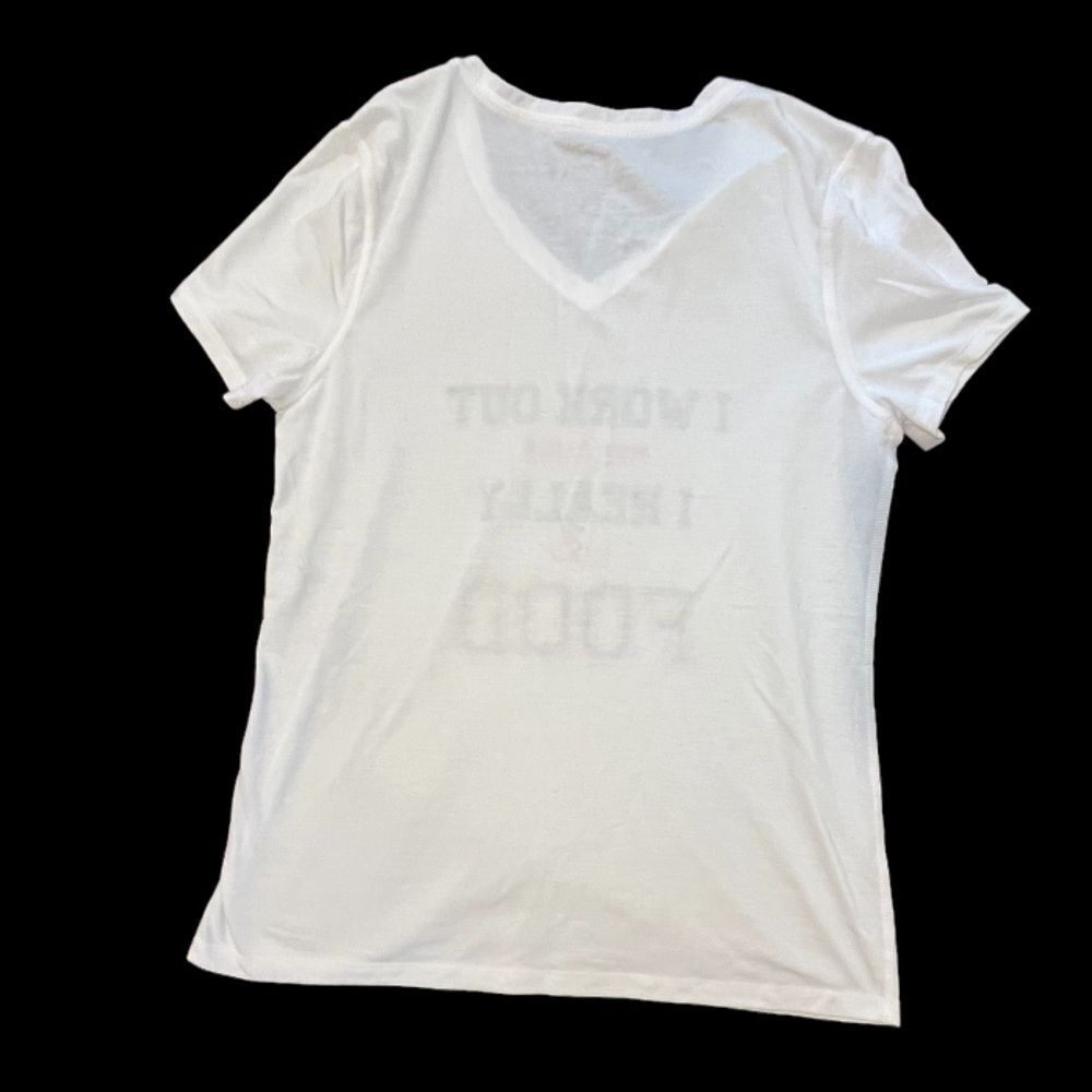 Women’s T Shirt  Funny T Shirt Women Size Large Workout Shirt - Picture 3 of 4